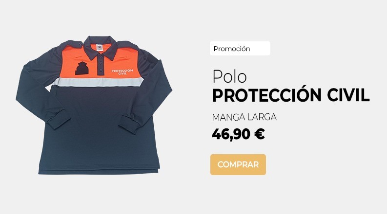 POLO PROTECCIÓN CIVIL MANGA LARGA